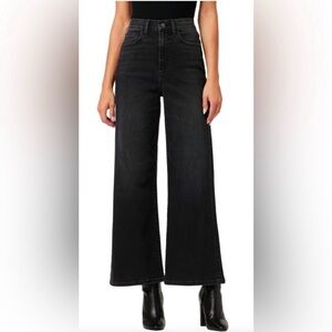 NWT Joe’s Jeans High-Rise Meira Black Wash Wide-Leg Jeans